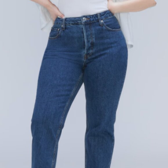 Everlane - The '90s Cheeky Hourglass Jean in Deep Atlantic | Size 25 - Picture 2 of 3